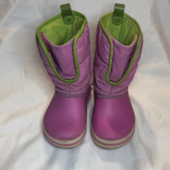 Crocs Kids Light Up Winter Boots Size c8 - Picture 3 of 8